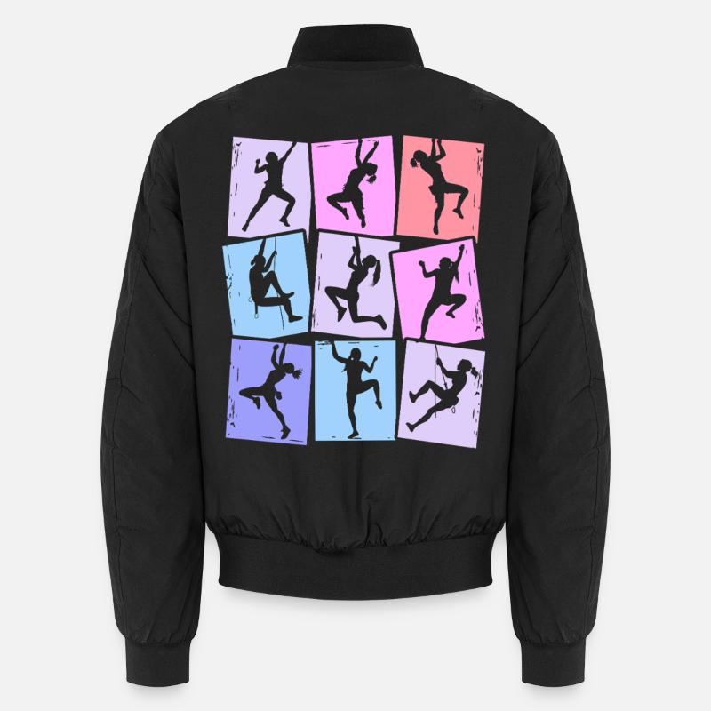 Klettern Berge Kletterer Bouldern Damen Mädchen Unisex Bomberjacke