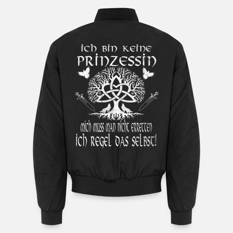 Wikiking Shield Maiden Je ne suis pas une princesse Bomber unisexe
