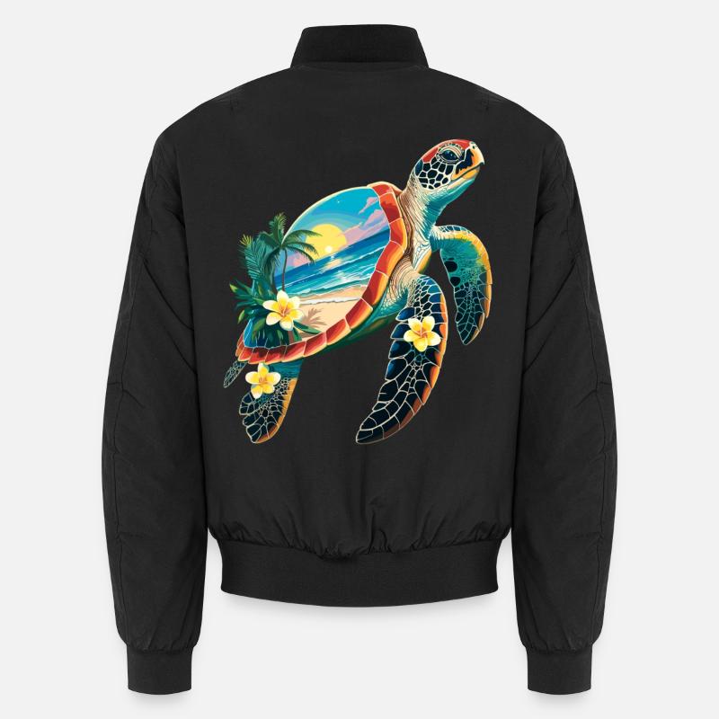 Turtle Waves Surf Turtle Surfer Turtles Bomber unisexe