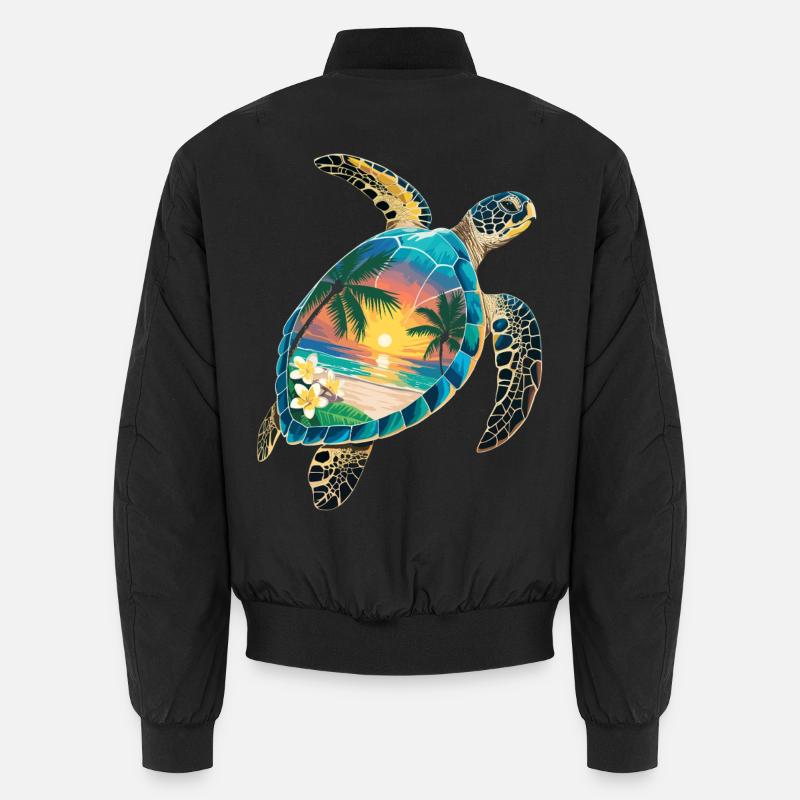 Turtle Waves Surf Turtle Surfer Turtles Bomber unisexe