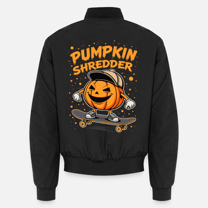 Déchiqueteuse de citrouilles cool sur le skateboard Bomber unisexe