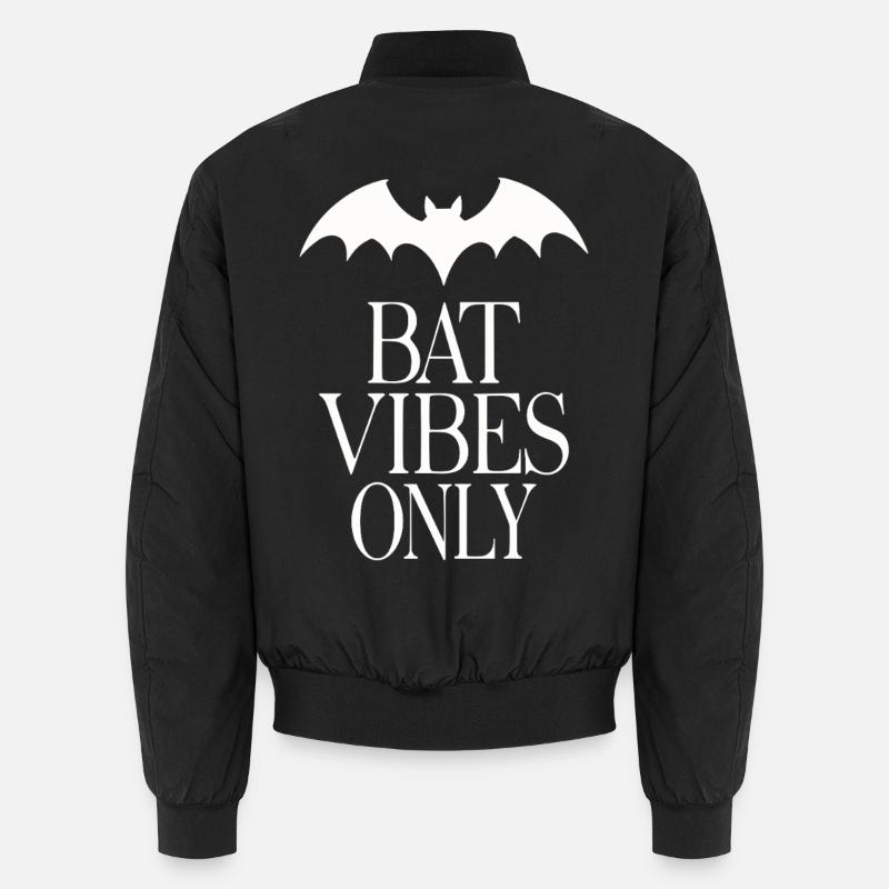Fledermaus-Vibes Only – Goth-Statement Unisex Bomberjacke