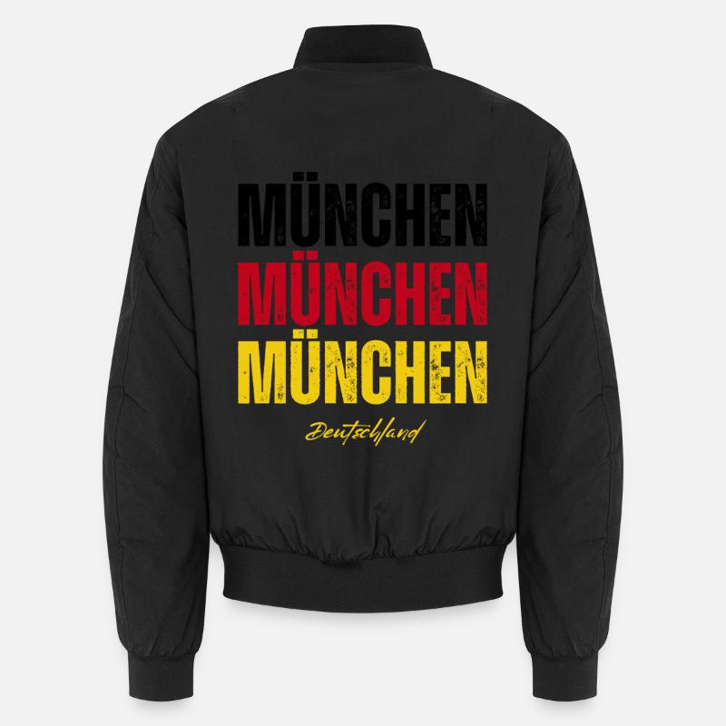 Memory of Munich, Munich Germany Unisex Bomber Jacket
