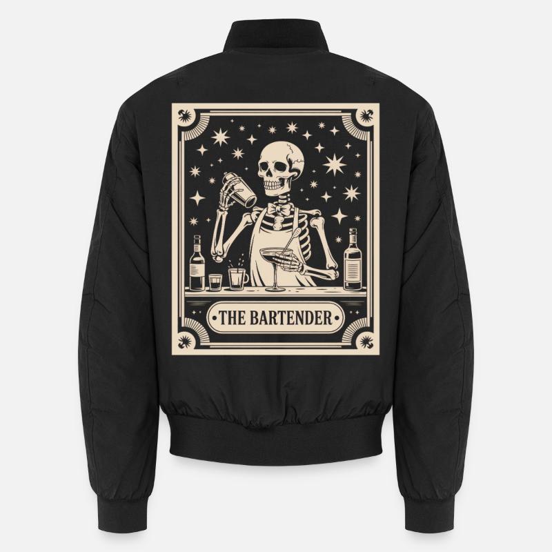 Barkeeper Barmann The Bartender Tarot Cocktail Unisex Bomberjacke