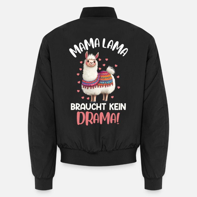 Werdende Mutter MAMA LAMA BRAUCHT KEIN DRAMA Unisex Bomberjacke