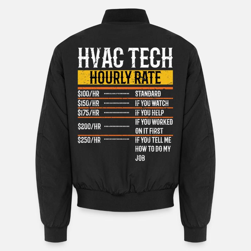 Drôle Technicien CVC taux horaire Comptabilité CP Bomber unisexe