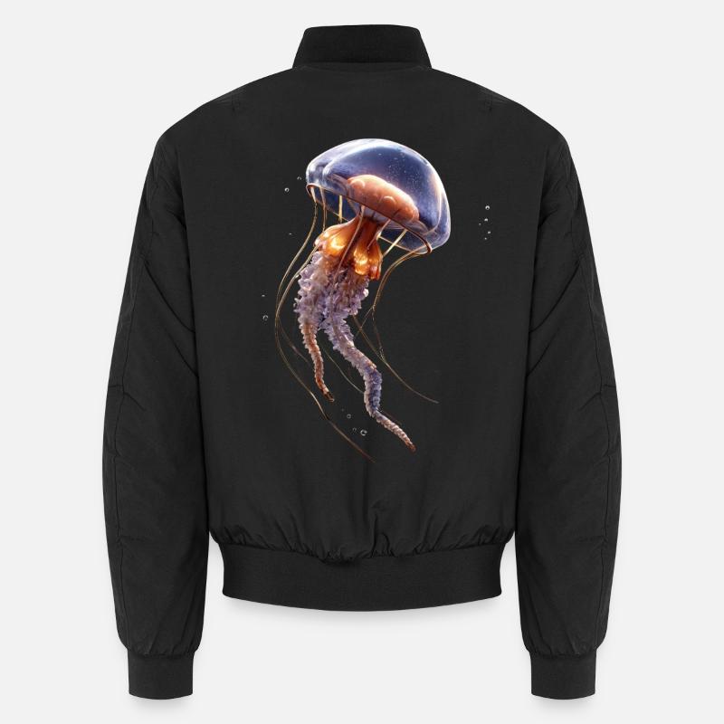 Méduse Méduse de feu Méduse Méduse mignonne Bomber unisexe