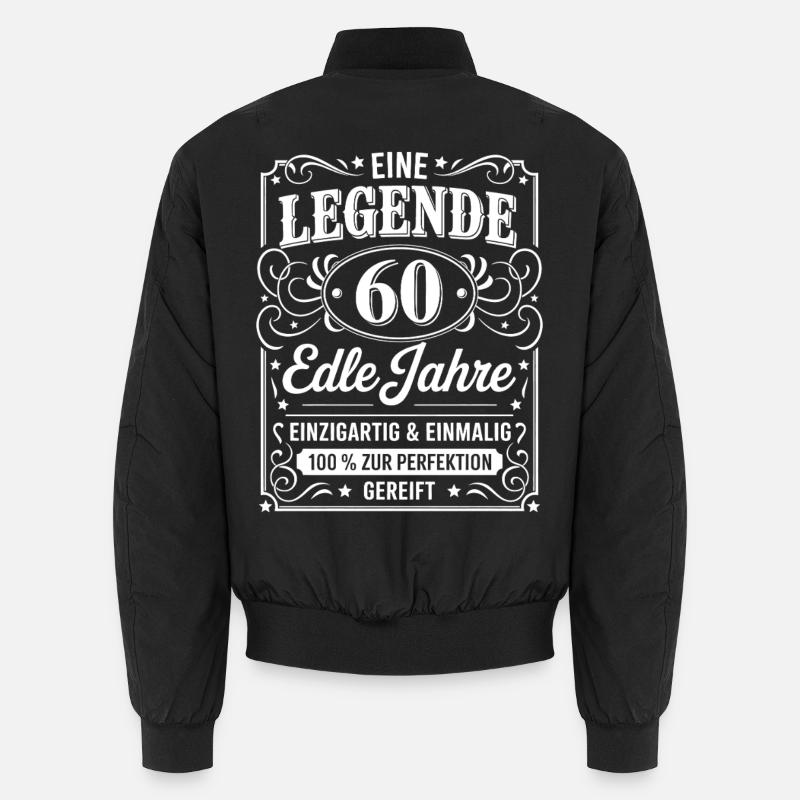 60th Birthday A Legend 60 Noble Years Gift Unisex Bomber Jacket