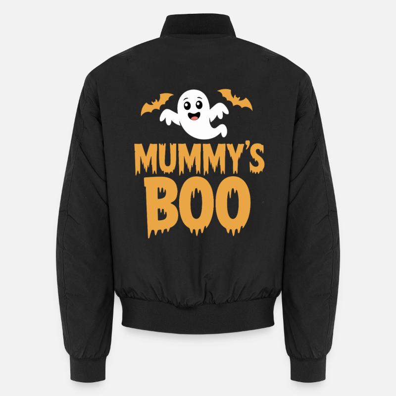 Mummys Boo Halloween Ghost Unisex Bomber Jacket