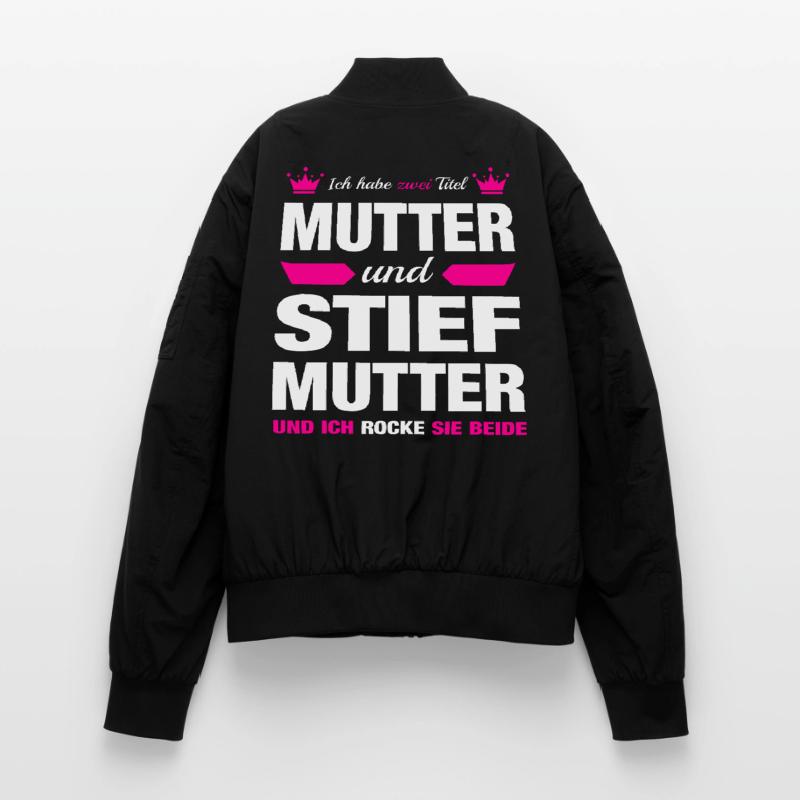 Stiefmutter Bonus Mama Mutter Muttertag Geschenk Unisex Bomberjacke