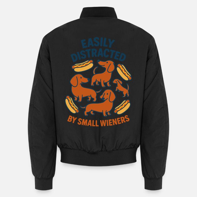 Easily Distracted By Small Wieners Unisex Bomber Jacket