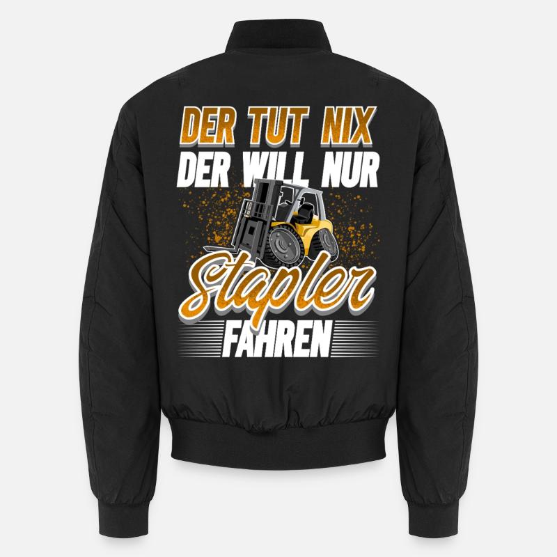 Staplerfahrer Lagerist Unisex Bomberjacke
