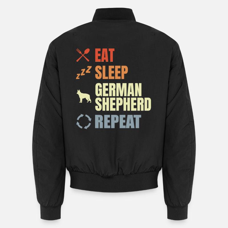 German Shepherd Routine Unisex Bomber Jacket