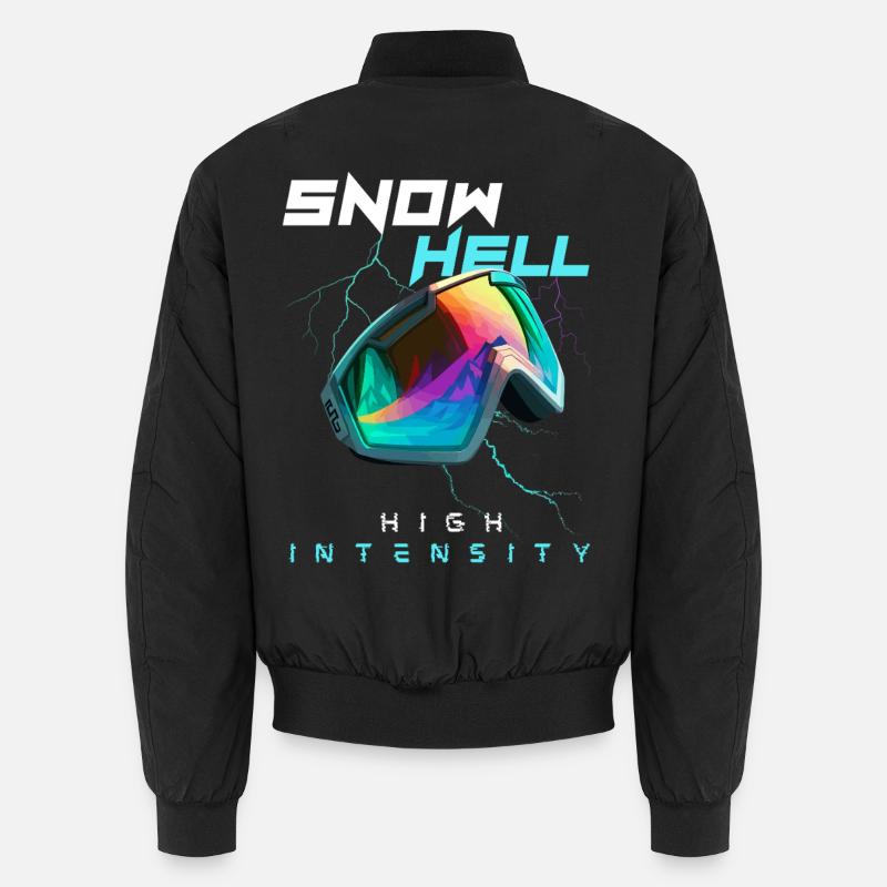 Snow Hell - High Intensity - Unisex Bomber Jacket - black