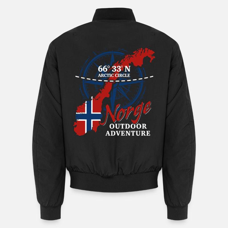 Arctic Circle Norge - Norway Vacation Nature Gift Unisex Bomber Jacket