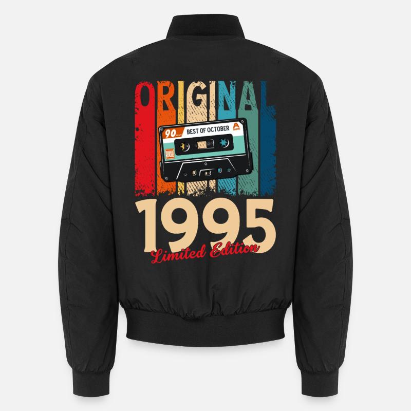 30th Birthday Cassette October Year 1995 Unisex Bomber Jacket