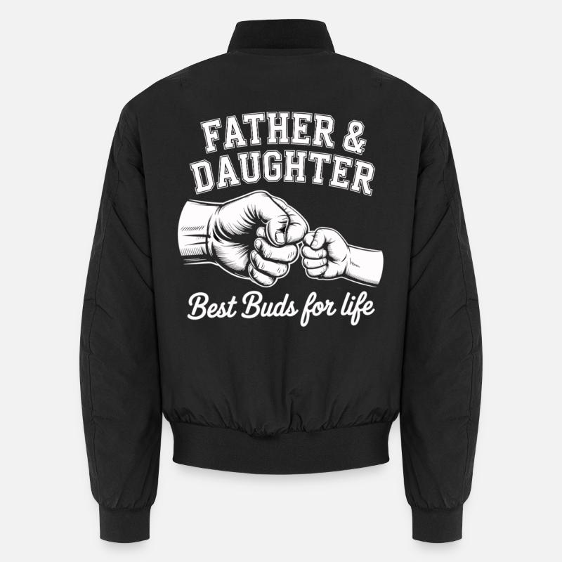 Vater Tochter Freundschaft Unisex Bomberjacke