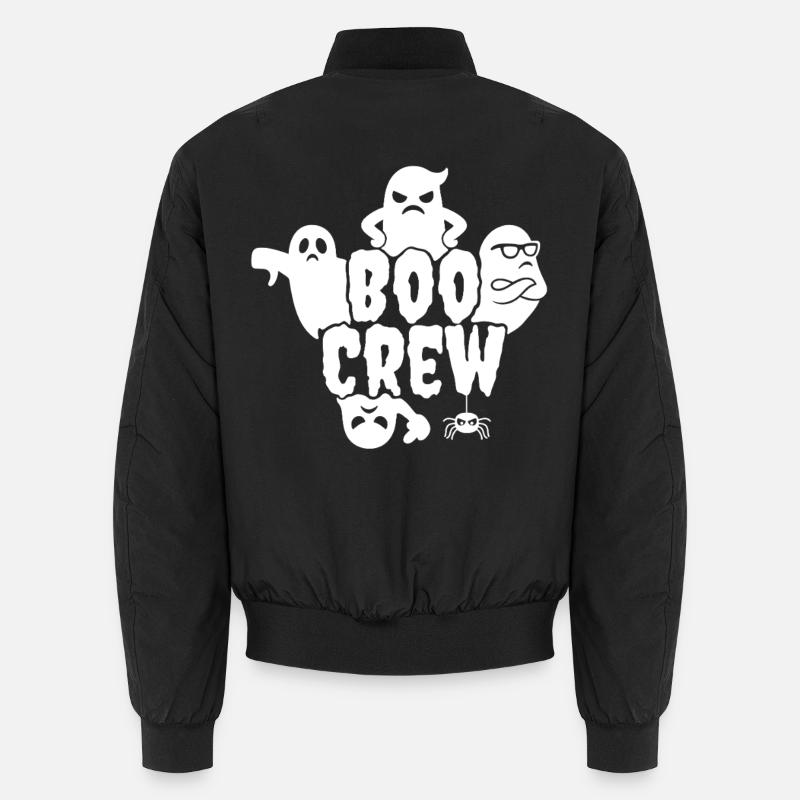 Halloween, Boo Crew, Buuuh! Spooky Ghosts & Spider Unisex Bomberjacke