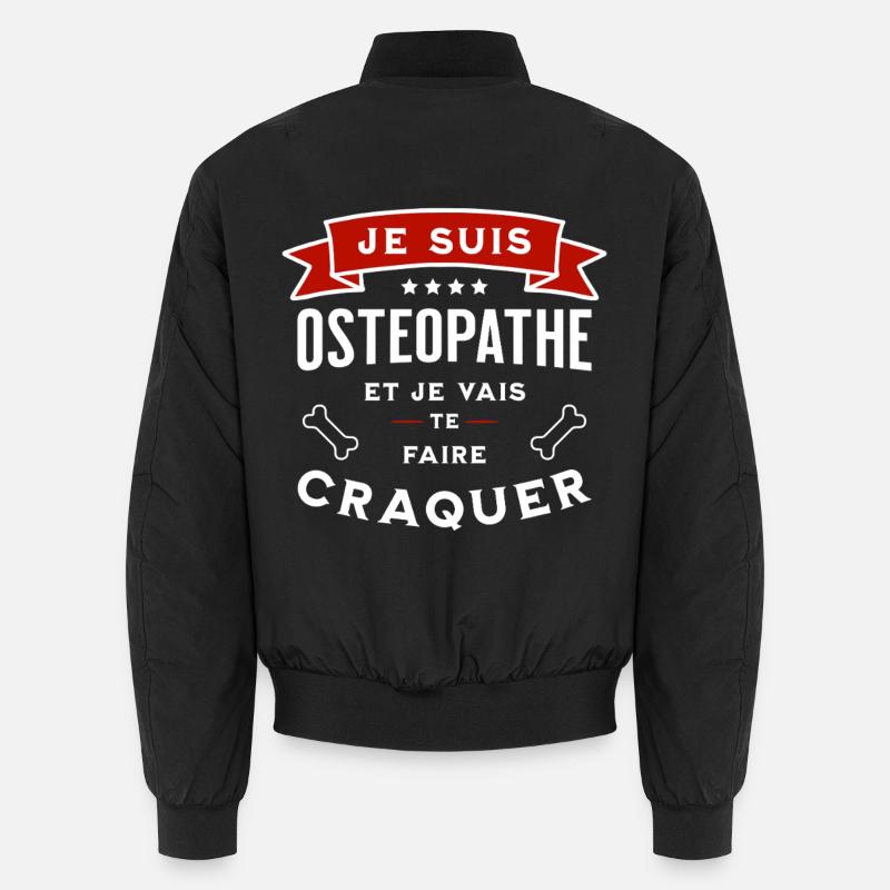 I'm an osteopath and I'm going to make you fall in love Unisex Bomber Jacket