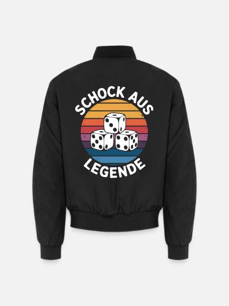 Schocken Schockbesteck Schocken Retro Schock Aus - Unisex Bomberjacke - Schwarz