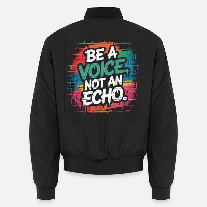 Be a Voice – Dire d’encouragement dans un style rétro Bomber unisexe