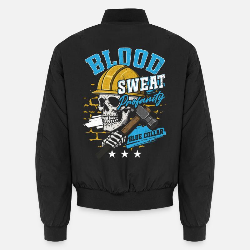 Blue Collar Arbeiter Handwerk Bauarbeiter Unisex Bomberjacke