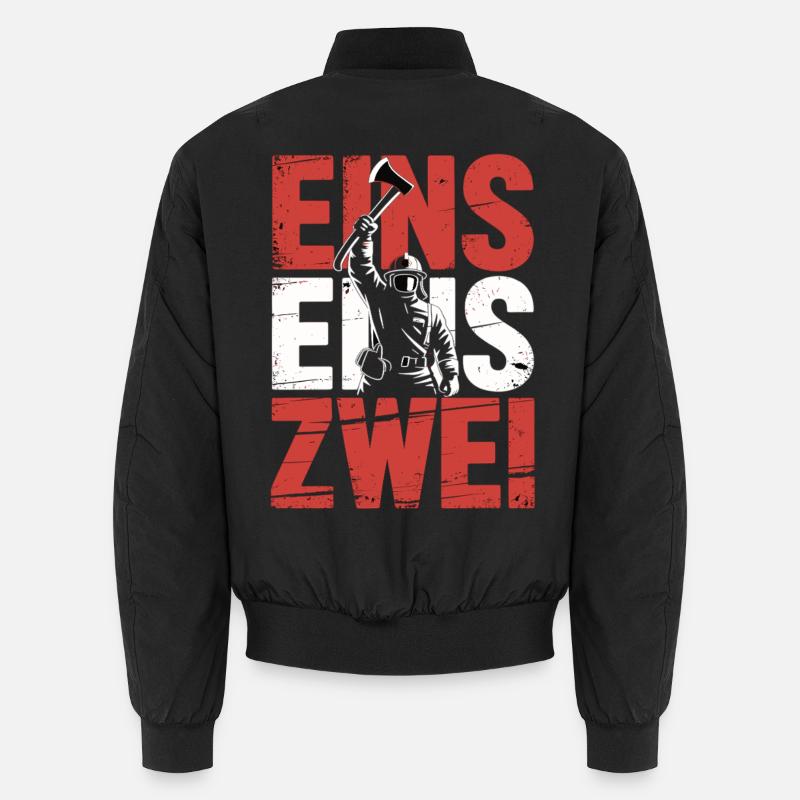 Fire Brigade Saying – 112 Emergency Call Hero in Action Unisex Bomber Jacket