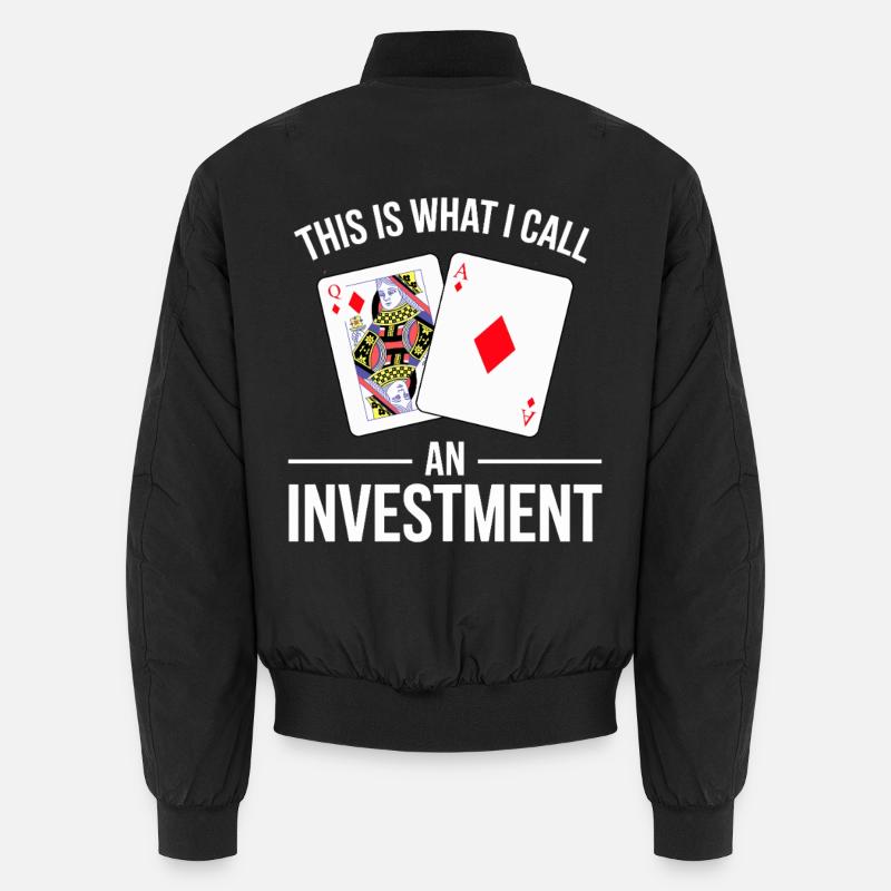 Blackjack Spruch Design Unisex Bomberjacke