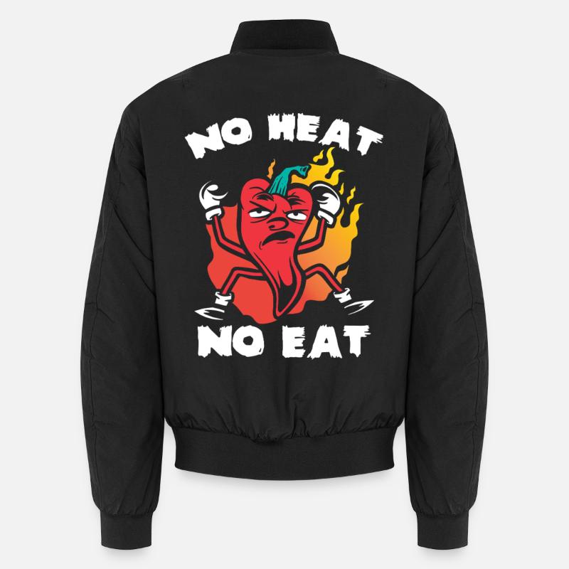 Chili Herz Kein Fleisch Unisex Bomberjacke