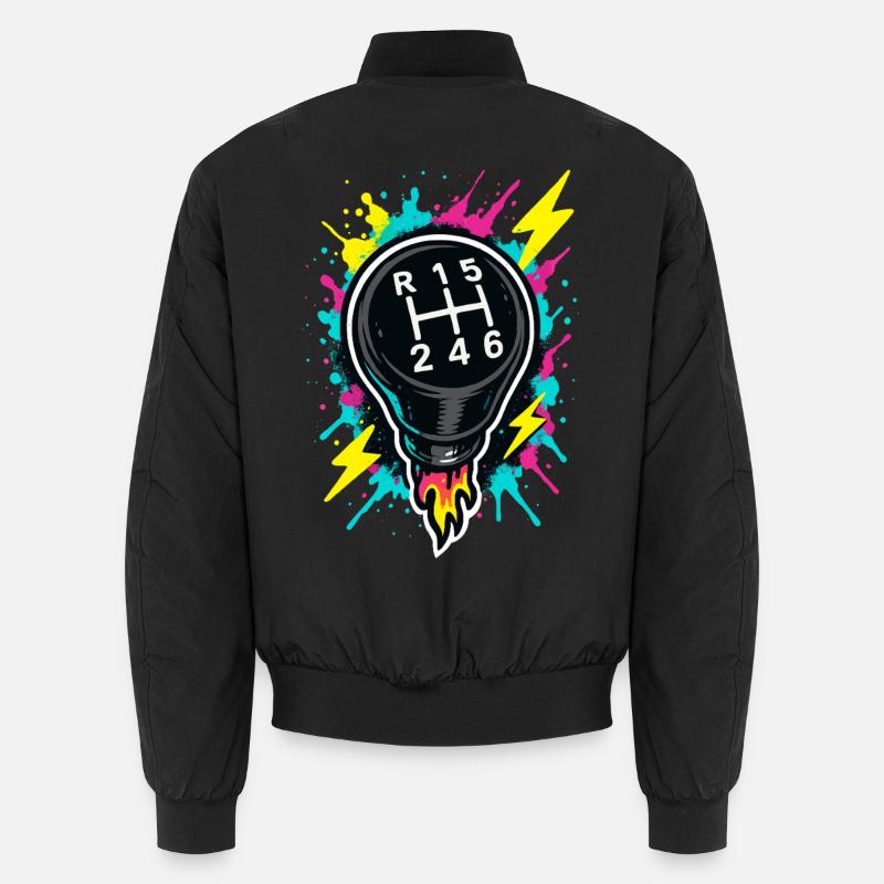 Auto Tunning Schaltbild R 1 5 2 4 6 Unisex Bomberjacke