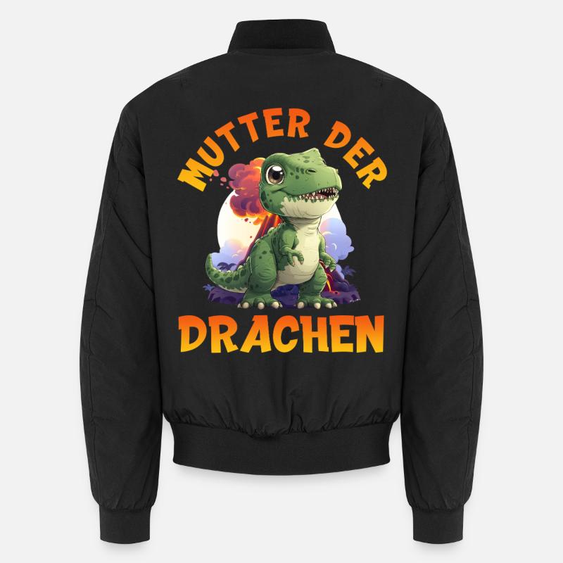 Futures mamans MÈRE DES DRAGONS Drôle - Bomber unisexe - noir