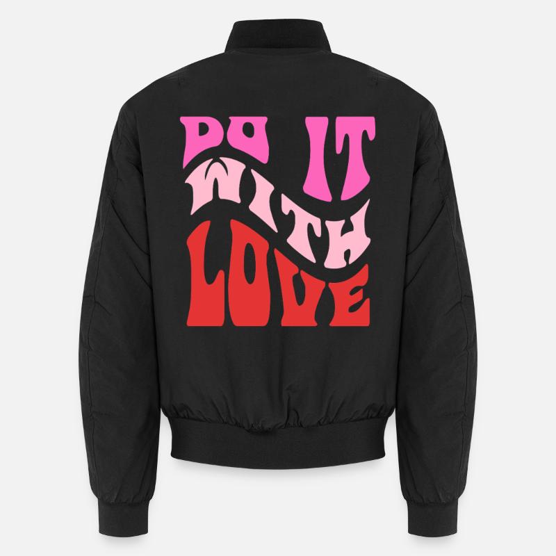 Lettrage rétro It It Love Bomber unisexe