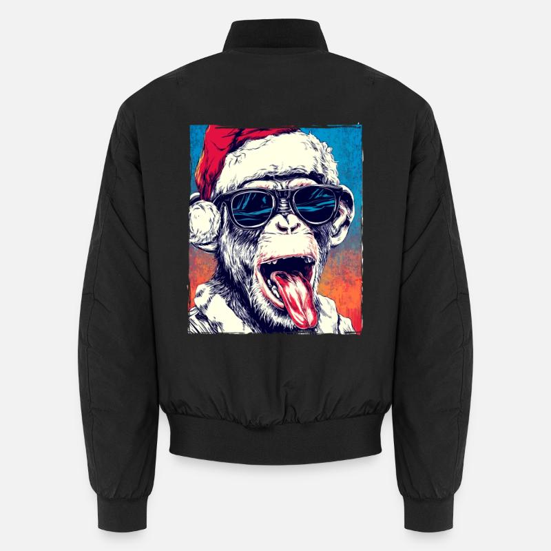 Chapeau de Noël Singe Bomber unisexe