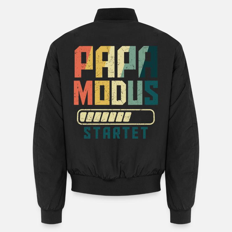 Werdender PAPA MODUS STARTET Lustiges Unisex Bomberjacke