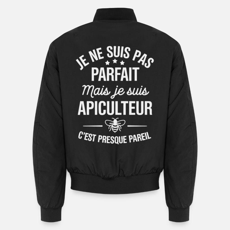 Ich bin nicht perfekt, aber ich bin Imker Unisex Bomberjacke