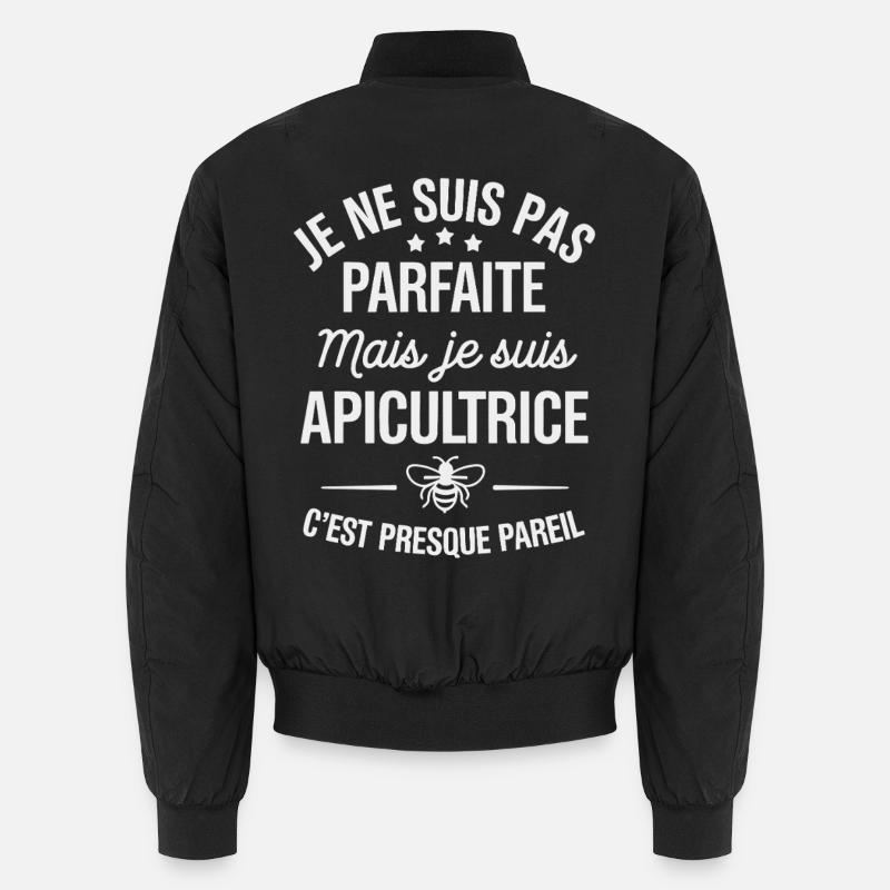 Ich bin nicht perfekt, aber ich bin Imker Unisex Bomberjacke