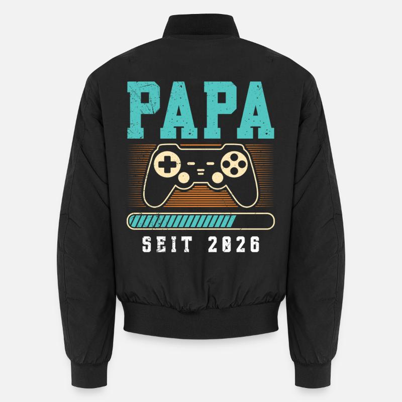Werdender Vater PAPA SEIT 2026 Lustiges Unisex Bomberjacke