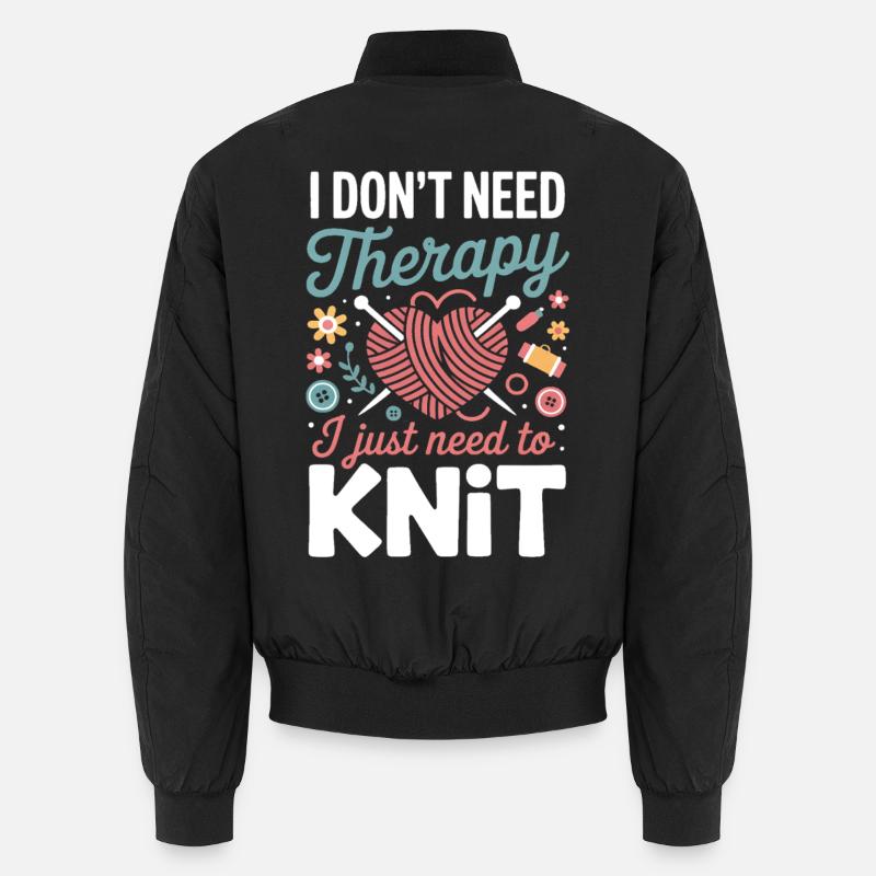 Knit Therapy Herz Unisex Bomberjacke