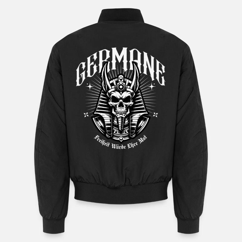 Couronnes Crâne Guerrier Germanique Bomber unisexe