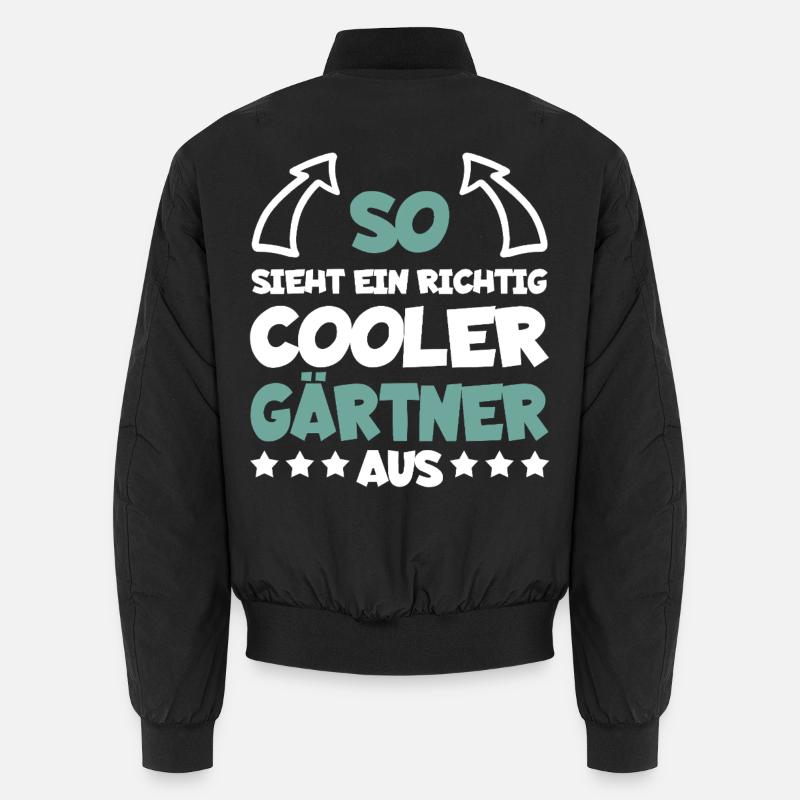 Richtig Cooler Gärtner Lustiger Spruch Geschenk Unisex Bomberjacke