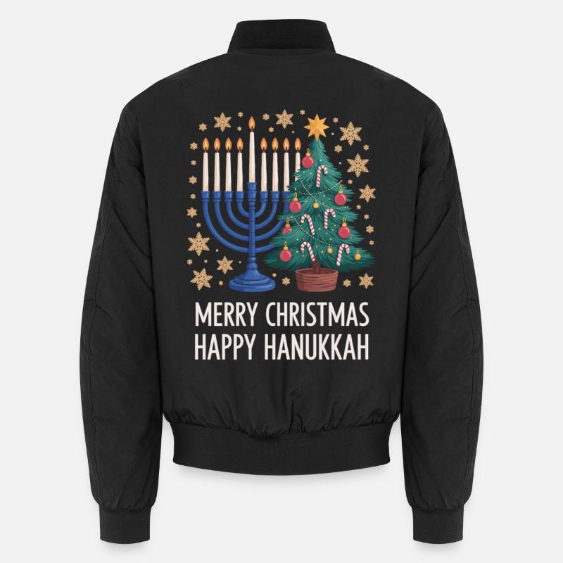 Chemise de Noël et Hanoukka Bomber unisexe