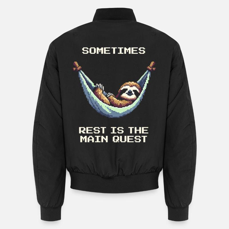 Sometimes Resting Is the Main Quest | Balance Unisex Bomber Jacket