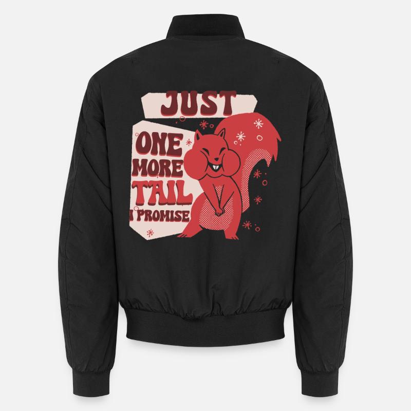 Squirrel Hunter Tree Rat - Unisex Bomber Jacket - black