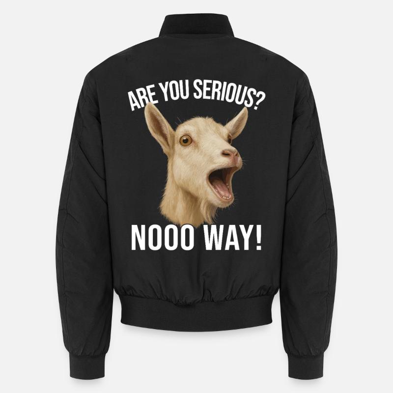 Chèvre Chèvre Élevage Chèvre Dire Chèvre Garder des chèvres Bomber unisexe