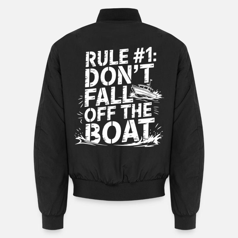 Regel Nr.1: Nicht vom Boot fallen Unisex Bomberjacke