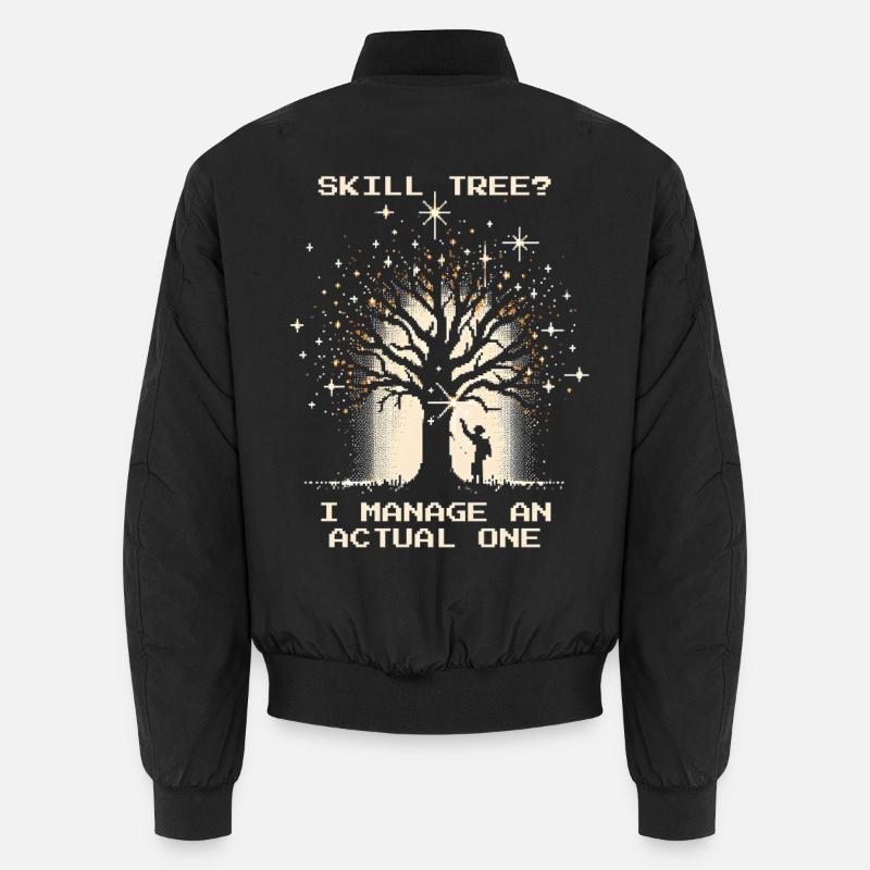 Skillbaum? Ich manage echte Bäume | Forst Unisex Bomberjacke