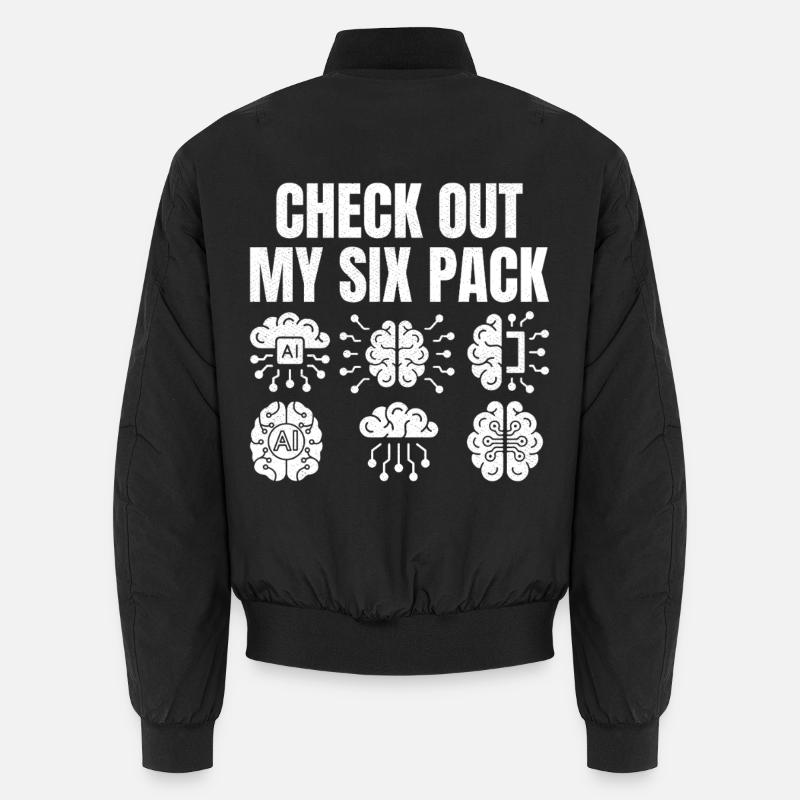 Check out my six pack Unisex Bomberjacke
