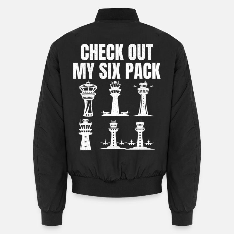 Check out my six pack Unisex Bomberjacke