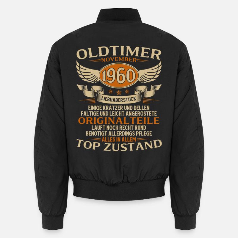 65. Geburtstag Geschenk Oldtimer November 1960 Unisex Bomberjacke