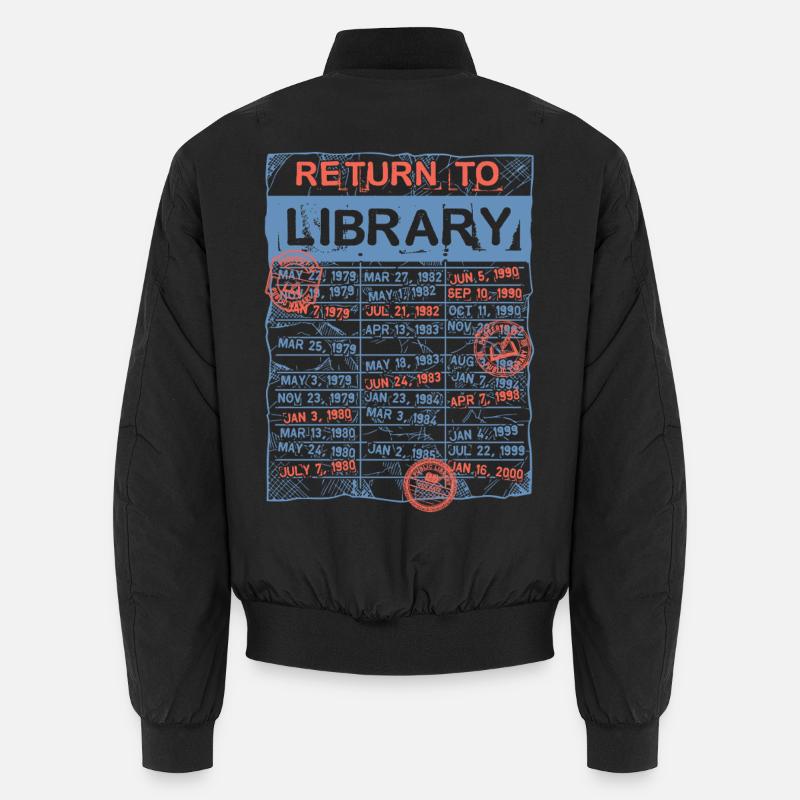 Library Day Librarian Reading Librarian - Unisex Bomber Jacket - black
